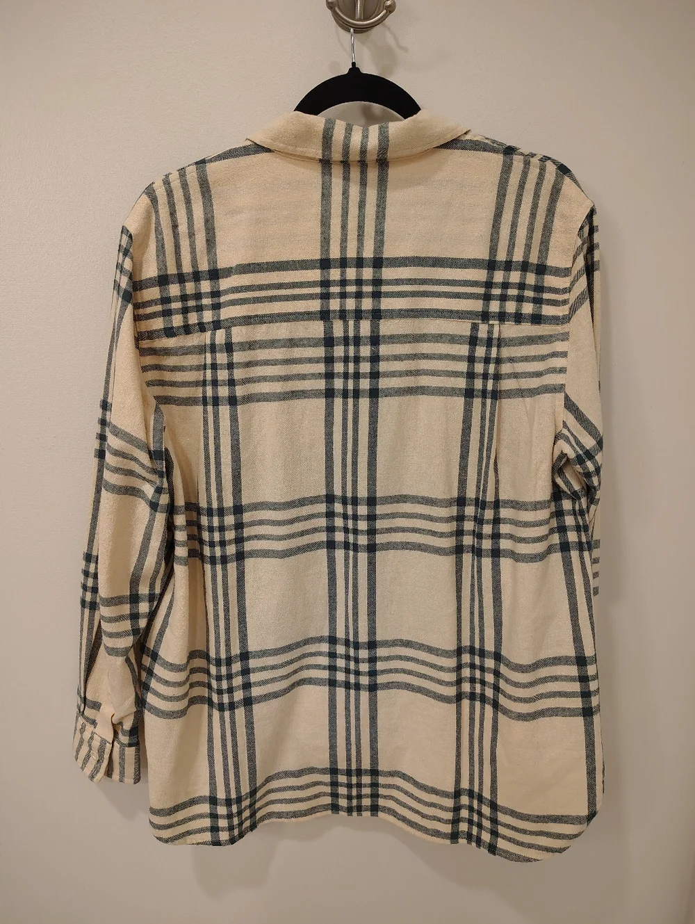 Madewell Oversized Ex-Boyfriend Swing Shirt in Windowpane - Picture 2 of 7